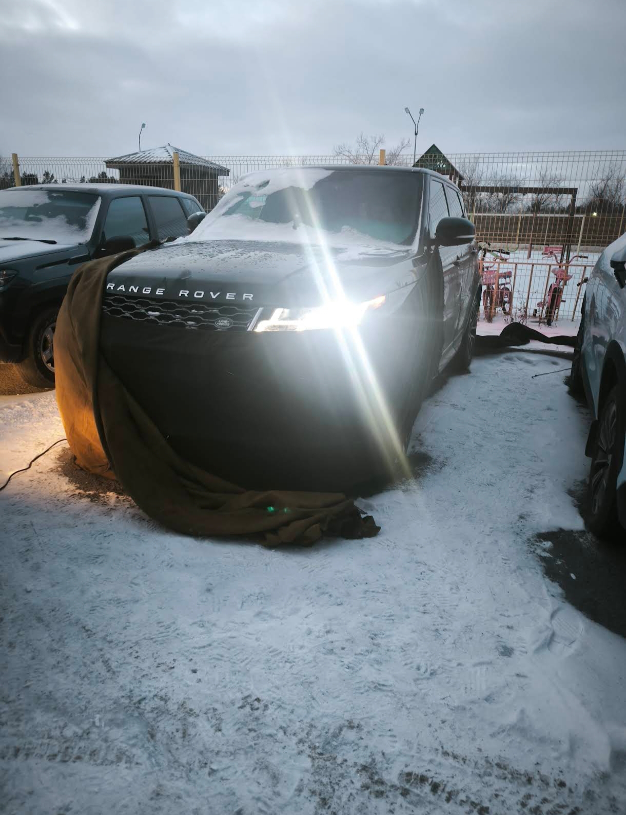 Отогрев дизельного Range rover. Город Караганда